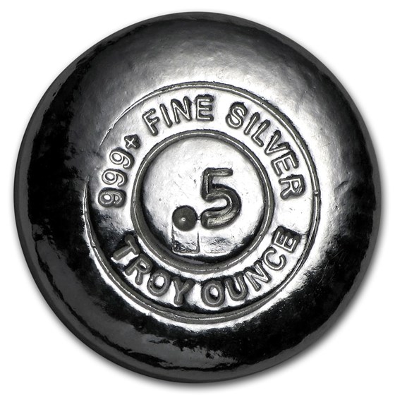 1/2 oz Hand Poured Silver Round - YPS 1/2 oz Hand Poured Silver Round - YPS